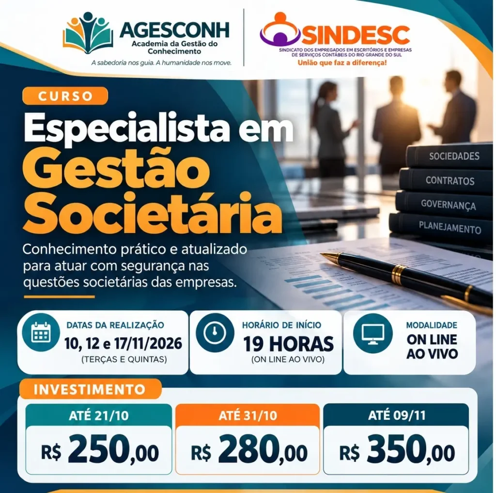 Especialista em Gestão Societária